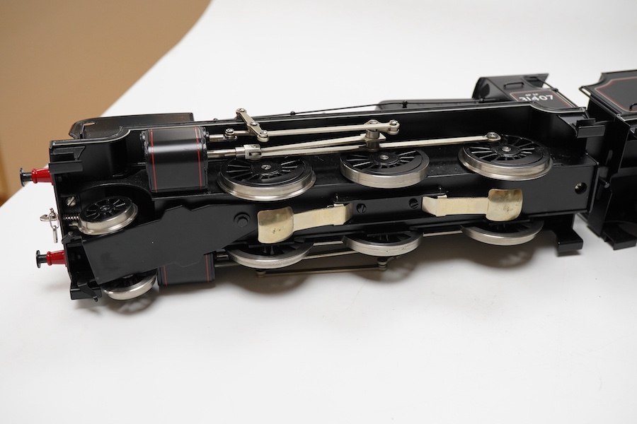 A boxed Bassett-Lowke by Corgi 0 gauge tinplate British Railways Maunsell N class 2-6-0 tender locomotive, 31407, in lined black livery, a special limited release, with option for two or three rail running, with instruct